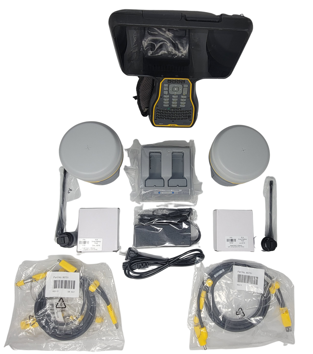 Trimble R12 + R12i Base and Rover UHF Kit with TSC7 and Trimble Access