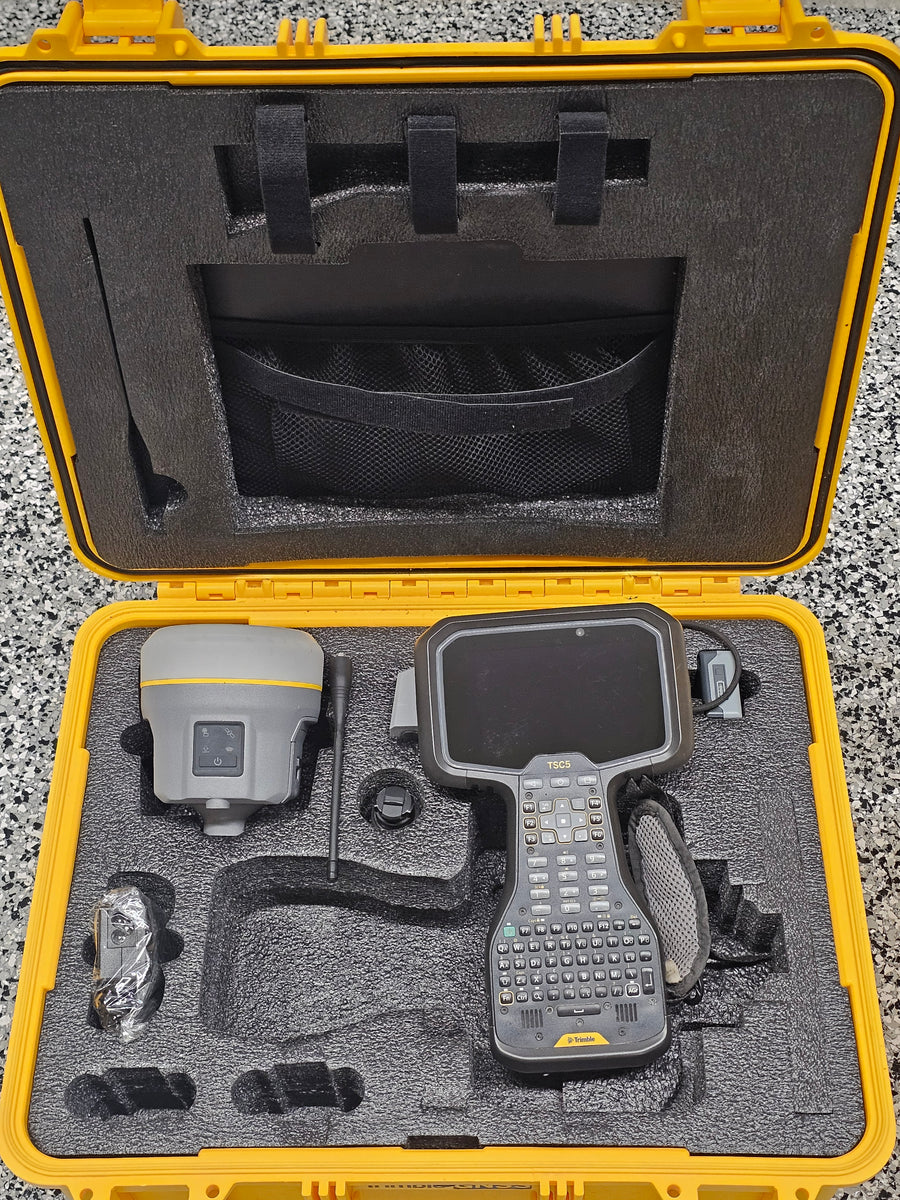 Trimble R12 R12i GPS GNSS RTK Base Rover Kit w/ TSC5 Access UHF, TILT ...