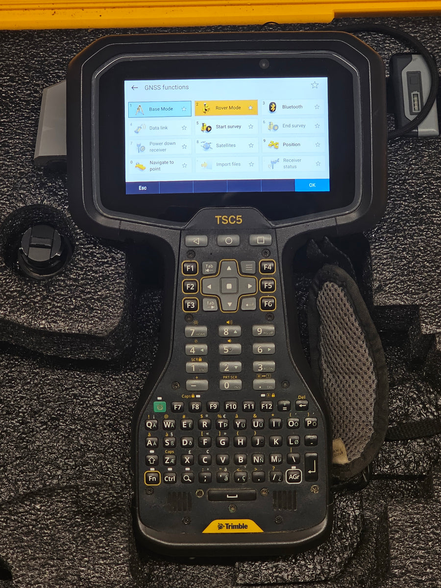 Trimble R12 R12i GPS GNSS RTK Base Rover Kit w/ TSC5 Access UHF, TILT ...