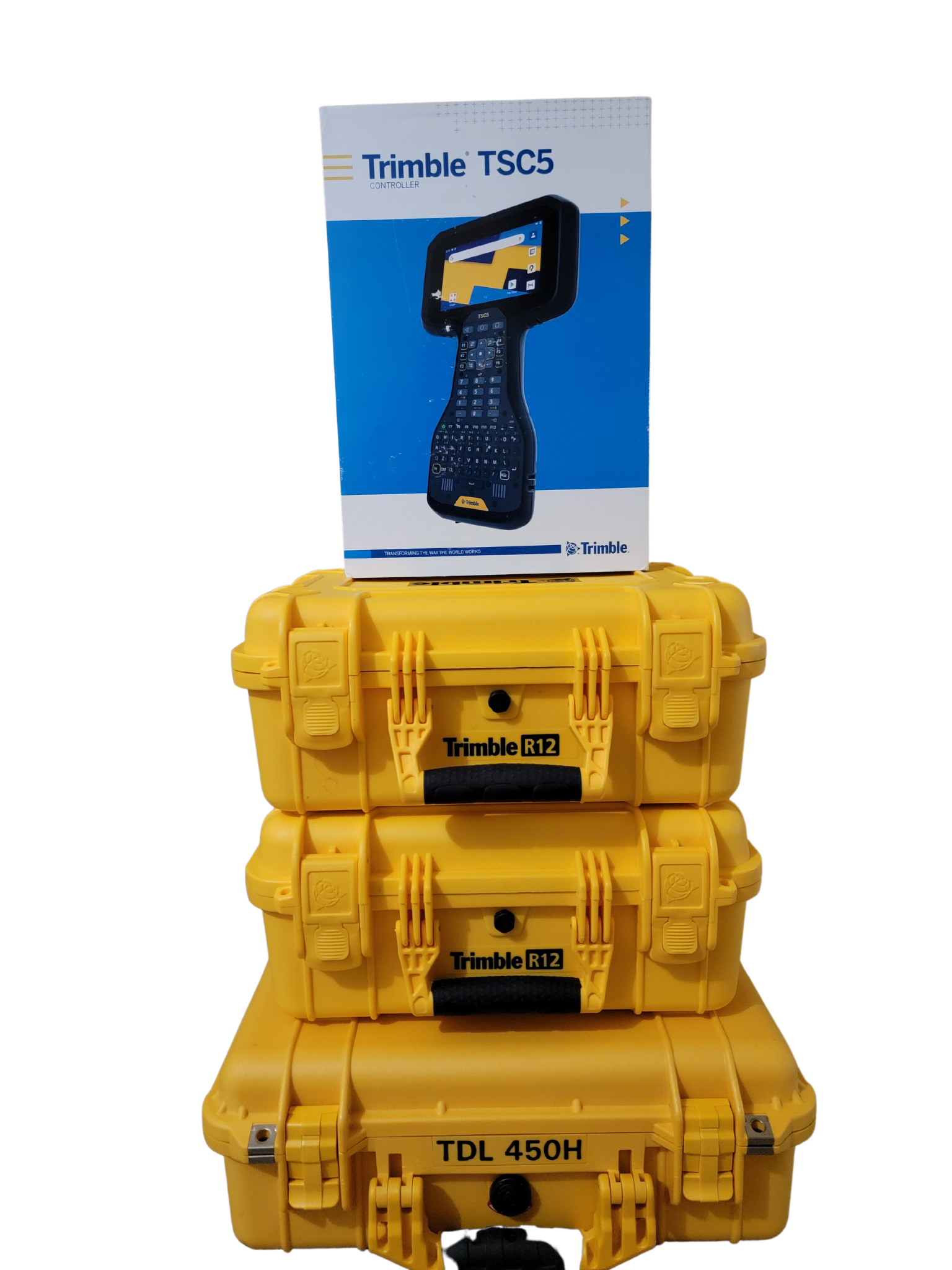 Dual Trimble R12 GNSS RTK Base & Rover UHF kit with TSC5 TDL-450H – 9JA ...