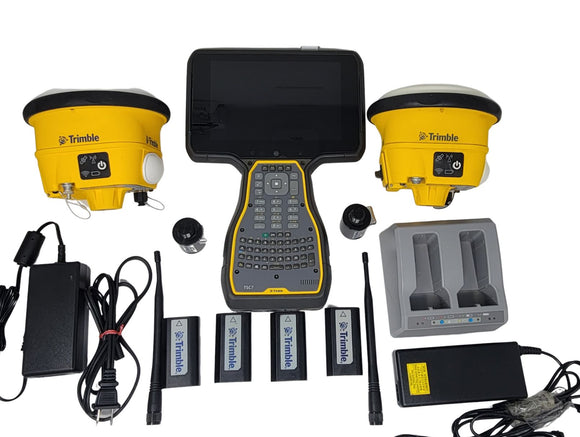 Dual Trimble SPS986 Base Rover kit with TSC7 Trimble siteworks SCS900 ...
